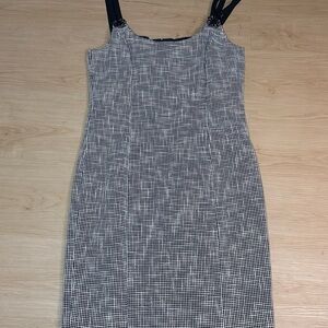 Carolina Herrera New York Black & White Cocktail Dress – Size 10